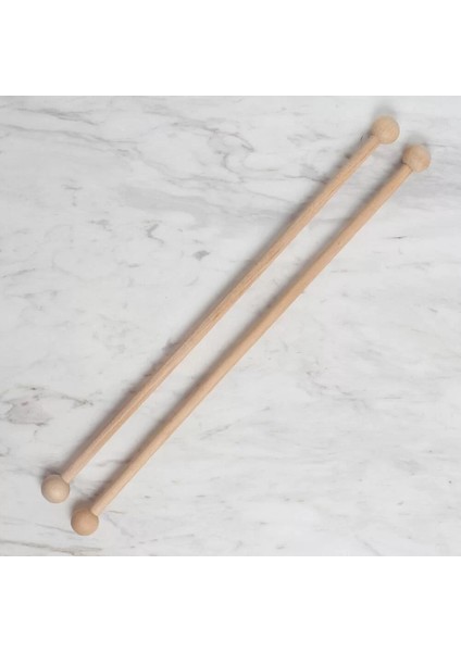 25 cm 1 Çift Ahşap Çubuk Başlıklı