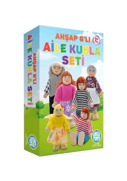 Toys Ahşap 6'lı Aile Kukla Seti fiyatları