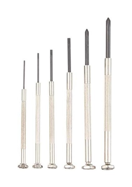 W 2251, Saatçi Tornavida Seti 6 Parça, Gri, Siyah modelleri