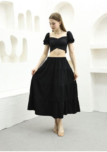 Kadın Etek Bluz Ikili Takım