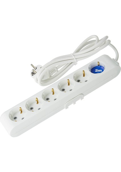 Multi-Let Altılı Priz Topraklı Kablolu Çocuk Korumalı 2 mt