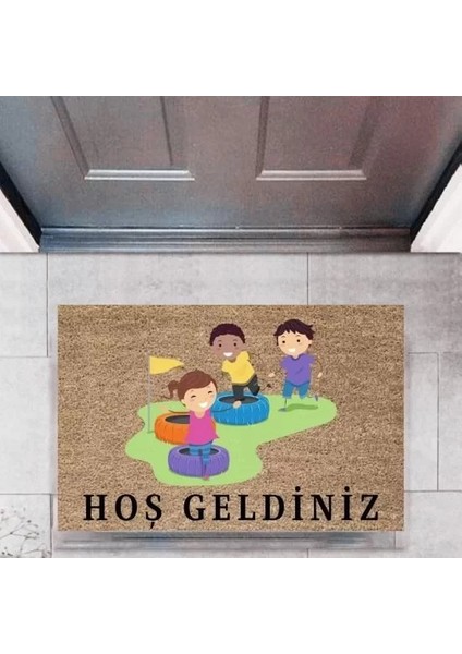Kapı Önü Paspası Dekoratif Dijital ÇOCUKLARP-2720