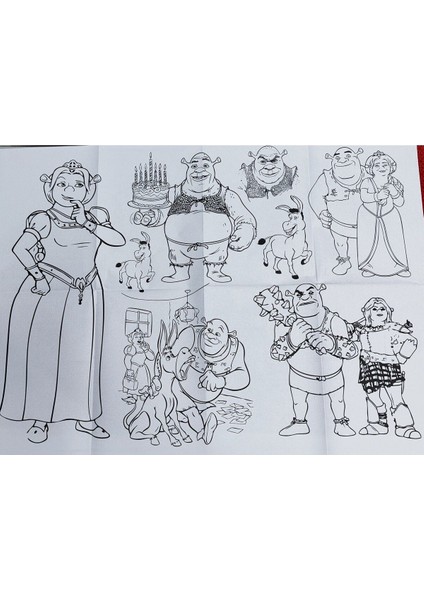 2 Adet Dev Boyama Kitabı (90CMX64CM)- (Barbie/shrek Figürlü) fırsatları