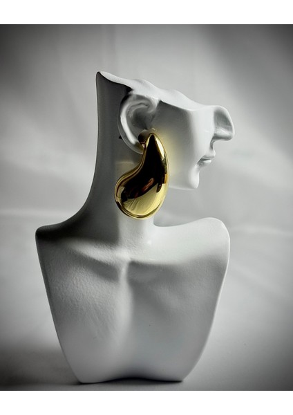 Gold Bottega Küpe