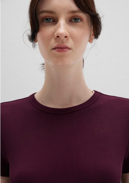 Bordo Basic Tişört 1613081-70434