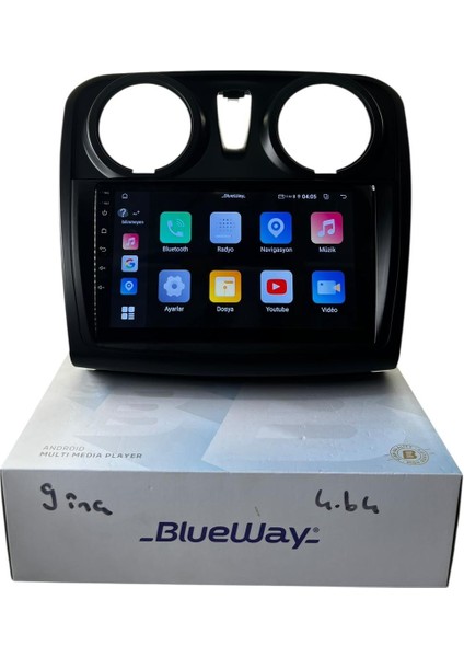 Dacia Lodgy-Dokker (9'') Blueway 4-64 Profesyonel Oem Multimedia