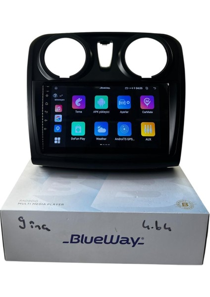 Dacia Lodgy-Dokker (9'') Blueway 4-64 Profesyonel Oem Multimedia modelleri