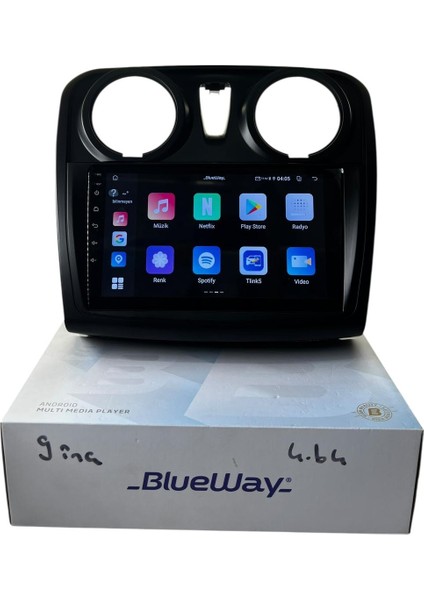 Dacia Lodgy-Dokker (9'') Blueway 4-64 Profesyonel Oem Multimedia fırsatları