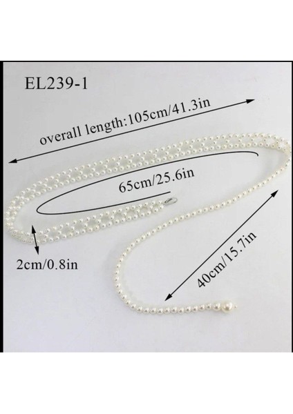 Zarif Incili Kadın Bel Kemer ile Şıklığınızı Tamamlayın