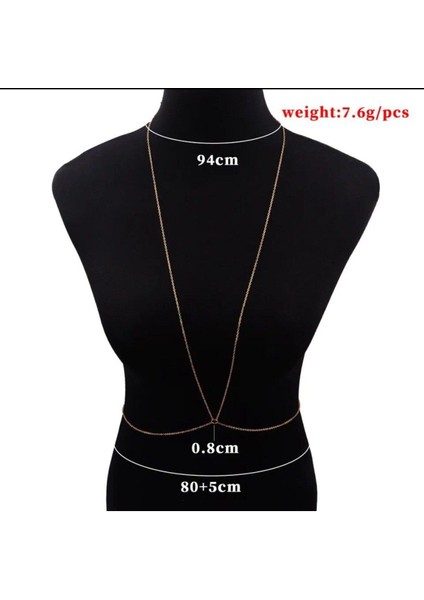 Zarif Zincirli Vücut Aksesuarı ile Tarzınızı Yansıtın