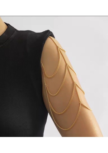 Şıklığınızı Tamamlayacak Kadın Zincirli Üst Kol Bileklik