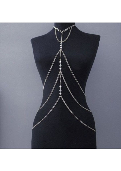 Şıklığınızı Tamamlayacak Inci Detaylı Vücut Zinciri