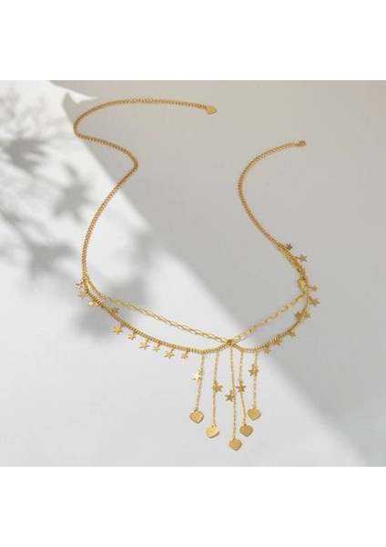 Şıklığınızı Tamamlayacak Kalp Yıldız Zincirli Bel Kemer fiyatları