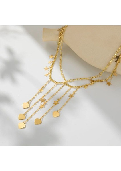 Şıklığınızı Tamamlayacak Kalp Yıldız Zincirli Bel Kemer modelleri