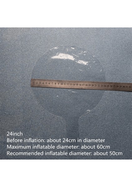 Kırmızı Simli Yulak Şeffaf Balon 24 Inç - Lisinya fiyatları