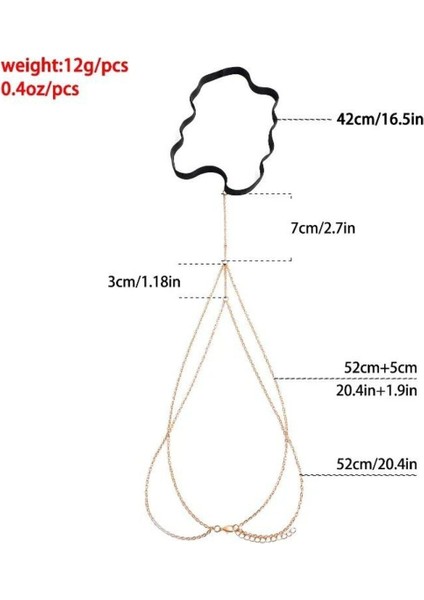 Şık ve Modern Zincirli Bacak Aksesuarı