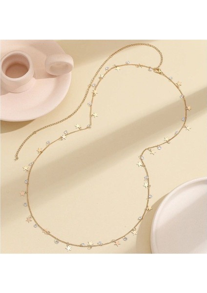 Parlak Taşlı Yıldız Model Bel Zinciri ile Şıklığınızı Tamamlayın fırsatları