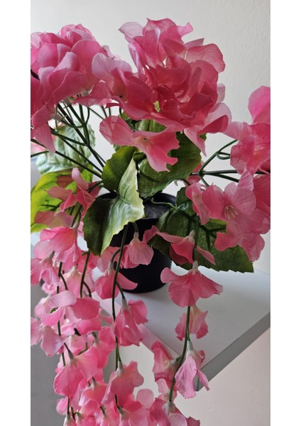 Saksıda Yapay Sarkan Bitki Ortanca 6 Dal 60 cm Pembe fırsatları
