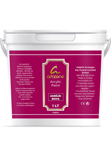 Akrilik Boya 1000ML - Fuşya
