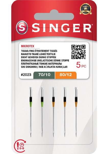 Mikrotex Iğnesi Karışık (3X10, 2X12 No. )