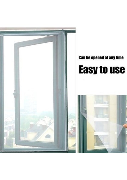 Buffer® Tüm Cam Pencere Kapılara Uyumlu Çift Kanat Pencere Sinekliği fırsatları
