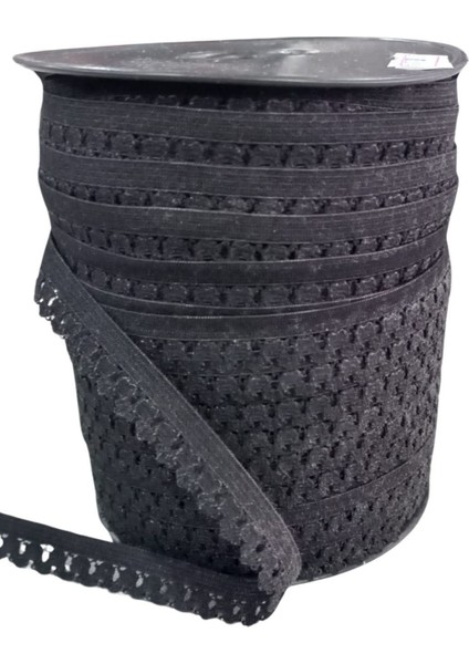 Çamaşır Askısı Şerit En 1 cm Siyah 5 Metre