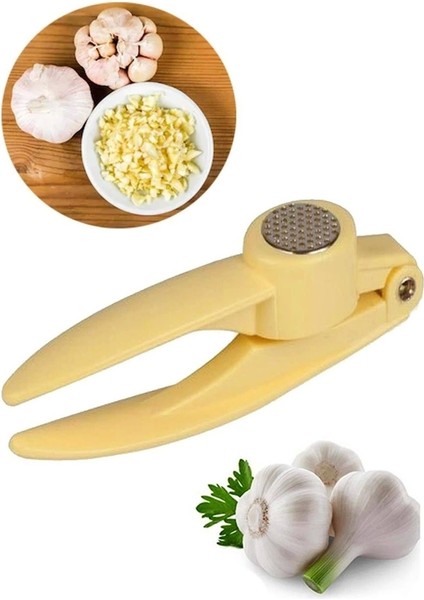 Pratik Kolay Yıkanabilir Sarımsak Ezme Aparatı Sarımsak Ezici Pres (5047) fiyatları