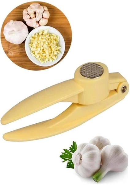 Pratik Kolay Yıkanabilir Sarımsak Ezme Aparatı Sarımsak Ezici Pres (5047) fırsatları