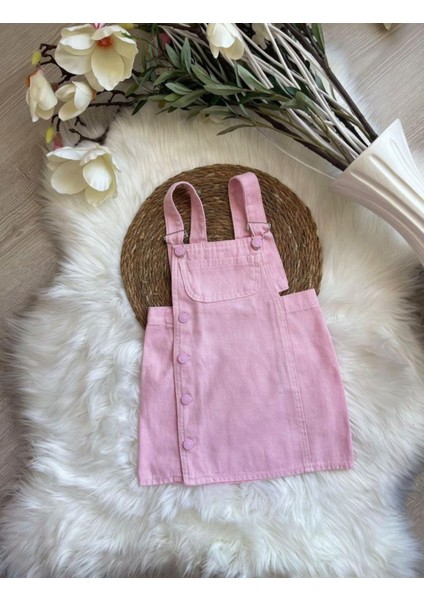 Monsterçocuk ~ Kız Çocuk Denim Elbise ( Pembe ) fiyatları