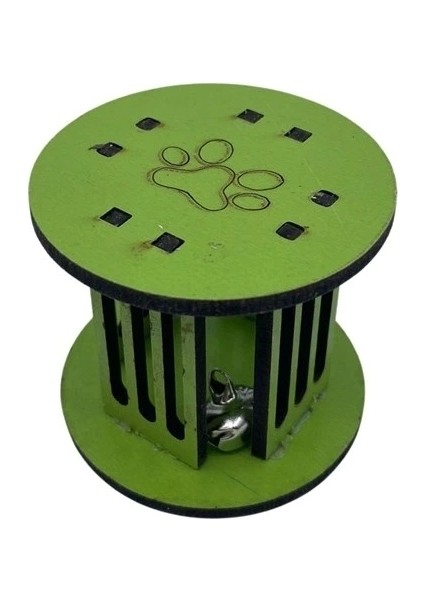 Mini Silindir Eğlenceli Renkli Sağlam Küçük Pati Izi Şekilli Kedi Oyuncağı (5047) modelleri