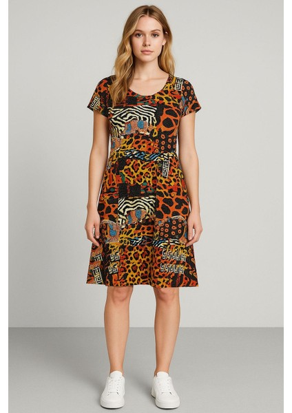 2 Adet Dökümlü Rahat Kalıp Günlük Penye Kumaş Elbise fiyatları