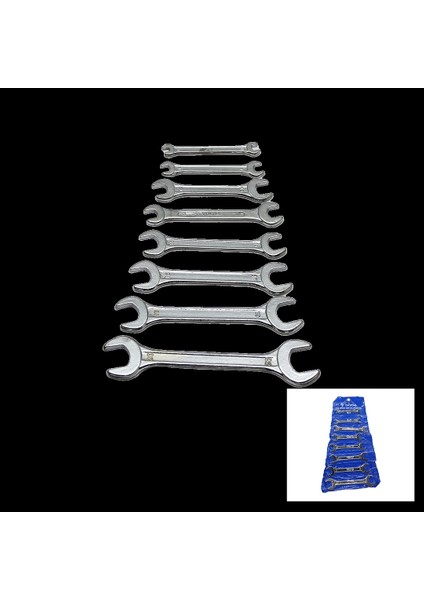8 Parça Ağzı Açık 6-22MM Anahtar Takımı (5047)