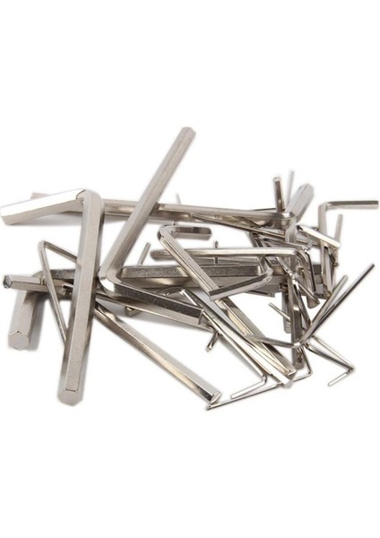 10 Parça Çelik Alyan Seti Kısa Düz Köşe Alyan Anahtar Takımı (5047) fırsatları