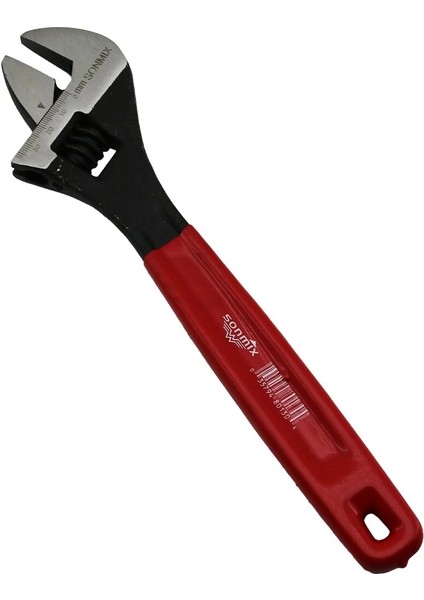 %100 Çelik 12 Inç 300MM Kurbağacık Anahtar Silikon Kılıflı Sap (5047)