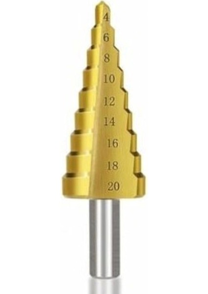 3 Lü Set Matkap Ucu Kademeli Sac Delme Aparatı Hss Titanyum Kaplama (5047) fırsatları