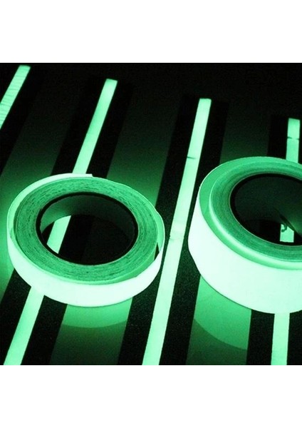 Karanlıkta Işık Veren Yansıyan 4 Metre Fosforlu Yeşil Şerit Bant (5047) fırsatları