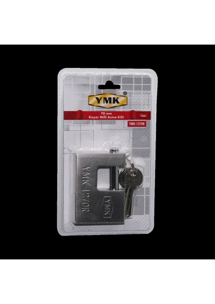 70MM Gri Kayar Milli Asma Kilit (5047)