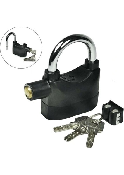 Desibel Siyah Alarmlı Çok Fonksiyonlu Ekstra Güvenlikli Kare Asma Dolap Kilidi (5047) fiyatları