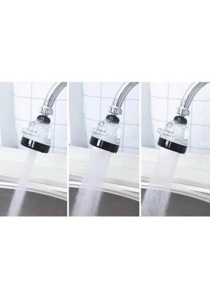 Su Tasarruflu 3 Fonksiyonlu Oynar Musluk Başlığı - Şeffaf (5047) fiyatları