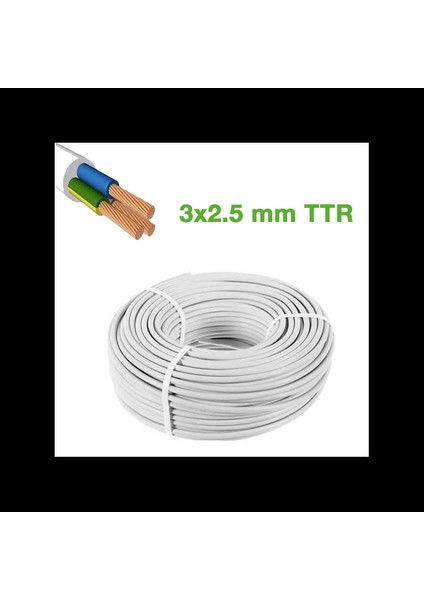 Ttr 3x2.5mm Kablo 100MT Cca Kablo (5047)