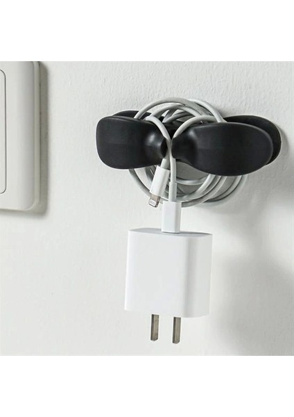 2li Kablo Tutucu Silikon Kordon Sarıcı Kablo Yönetici Klips (5047) fırsatları