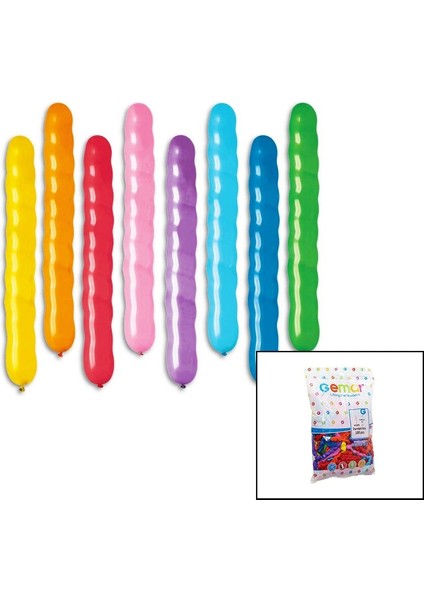 Balon Uzun Burgulu 31 Inç - H.80CM - 100PCS ( Paket Içinde 100 Adet Vardır ) (5047)
