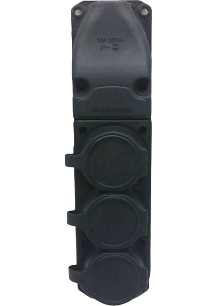 3lü Kaucuk Topraklı Klemens Kapaklı (5047)