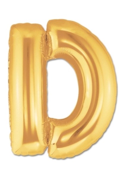 D Harf Folyo Balon Altın Renk 40 Inç (5047)