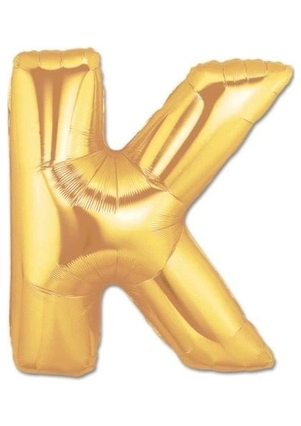 K Harf Folyo Balon Altın Renk 40 Inç (5047)