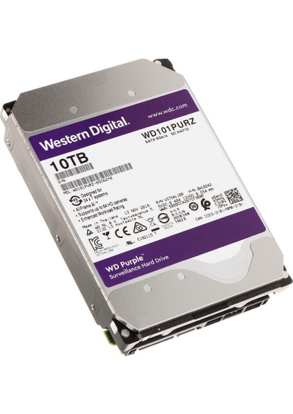 Purple Pro 10TB 7200RPM 256MB Sata3 6gbit/sn WD101PURP 7/24 HDD modelleri