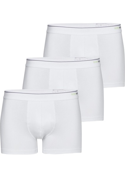 Erkek Boxer 3'lü Paket Tender Cotton 9670 - Beyaz