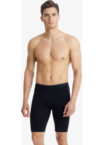 Erkek Pamuk Elastan Boxer Tender Cotton 9230 - Siyah