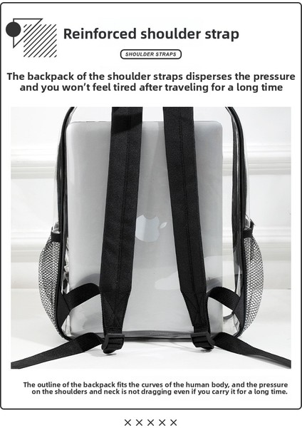 Şeffaf Pvc Sırt Çantası - Açık Hava Sporları, Fitness ve Seyahat Için Su Geçirmez Görünür Spor Çantası - Erkekler ve Kadınlar Için Sınır Ötesi Omuz Çantası (Yurt Dışından) indirimleri