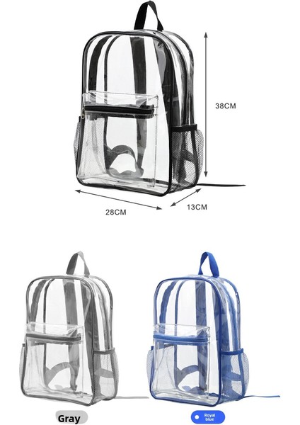 Şeffaf Pvc Sırt Çantası - Açık Hava Sporları, Fitness ve Seyahat Için Su Geçirmez Görünür Spor Çantası - Erkekler ve Kadınlar Için Sınır Ötesi Omuz Çantası (Yurt Dışından) fırsatları
